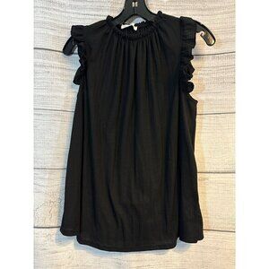 Ces Femme Sleeveless Ruffle Top Size M